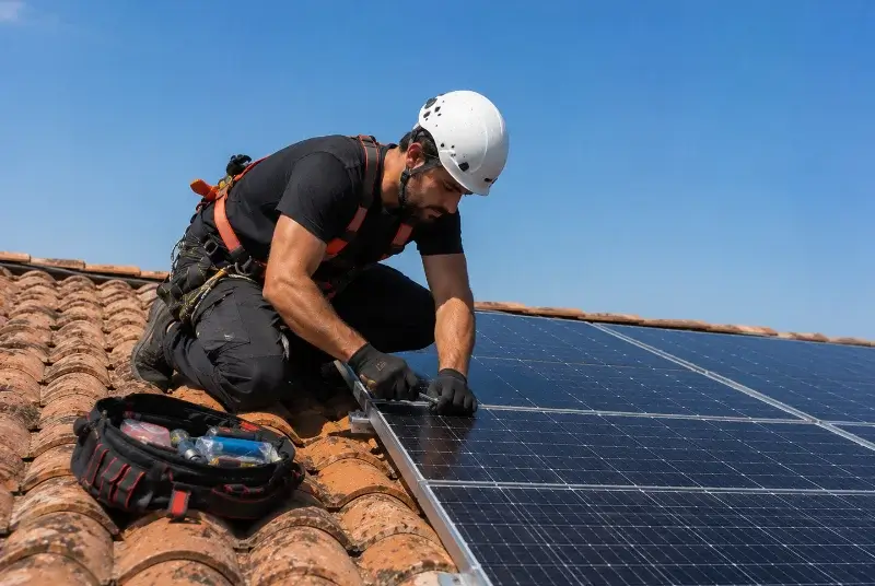 Maintenance et monitoring de panneaux solaires à Sainte-Gemme-la-Plaine