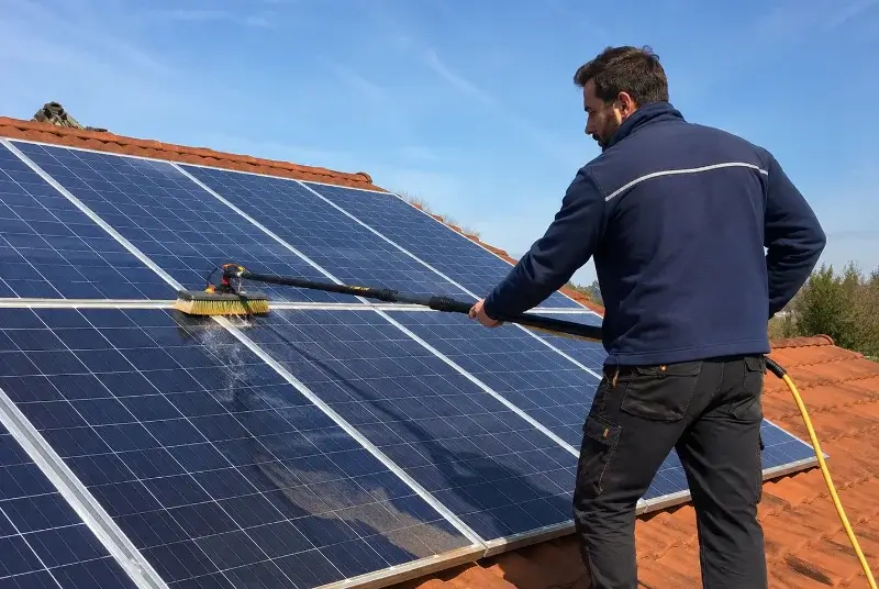 Nettoyage et entretien de panneaux solaires à Sainte-Gemme-la-Plaine